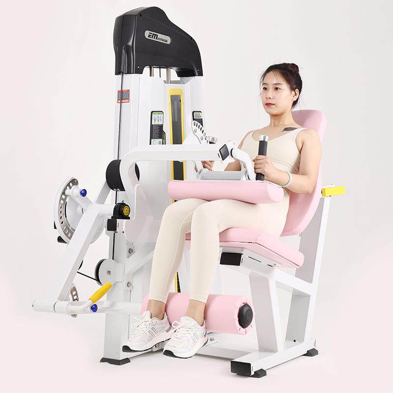 健身房器械坐姿腿屈伸弯举一体机商用腿部肌肉训练器力量健身器材
