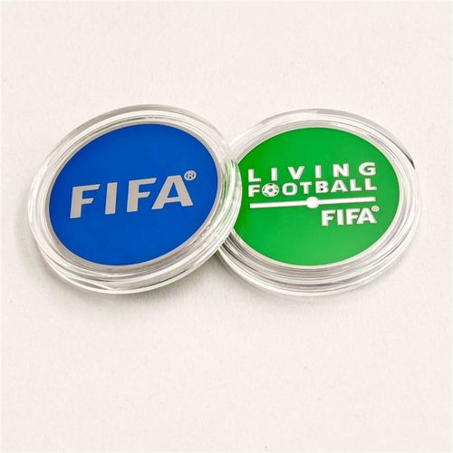 足球裁判员比赛训练装备挑边器选边币金属抛边币定做协会用品