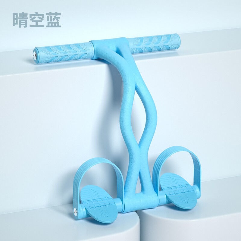 曼迪卡威脚蹬拉力器弹力绳健身器材仰卧起坐辅助器多功能脚踏卷腹