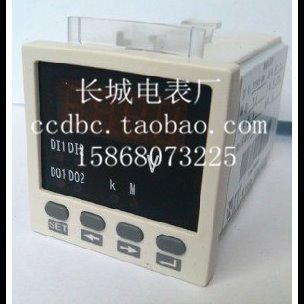出口型【长城电表厂】SX48-V  直流数显电压表 正四位 开孔45*45