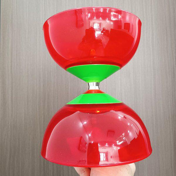 顺和五轴承双头空竹130-5轴双轮加厚软胶V形槽双轮空竹健身抖扯铃