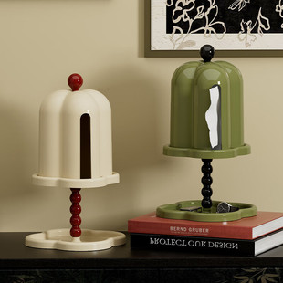 创意纸巾盒高级感家用客厅法式复古中古风茶几桌面卷纸纸抽盒