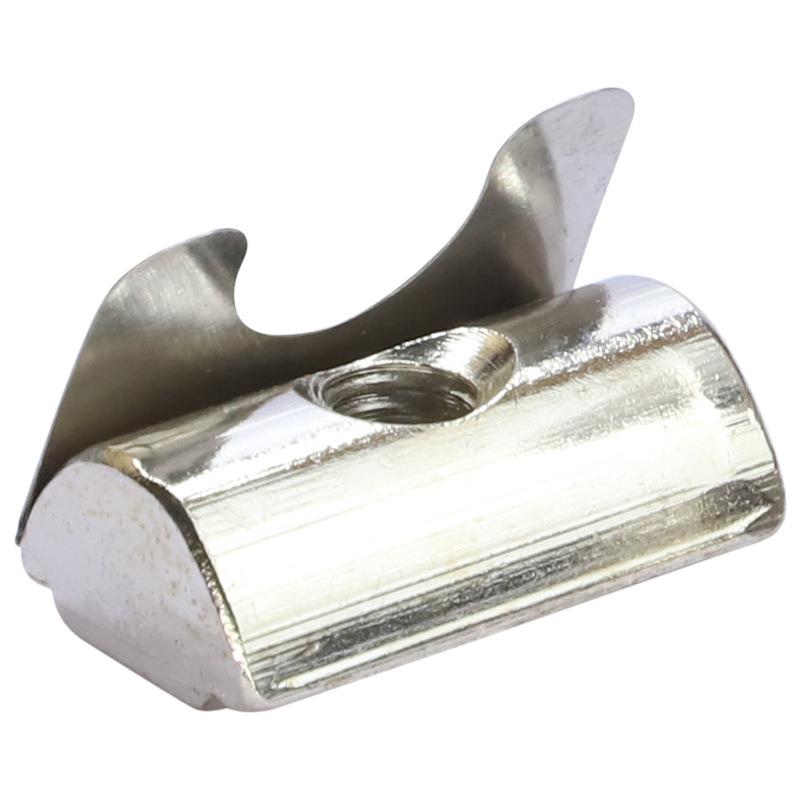 欧标国标铝型材配件弹片螺母弹性螺帽定位块30/40/45型M3M4M5M6M8