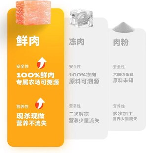 爱立方主食冻干小鲜砖生骨肉成猫幼猫高蛋白增肥鸡肉鲜肉猫零食