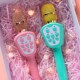 儿童麦克风小孩玩具女生卡拉ok唱歌机带无线蓝牙话筒音响一体宝宝