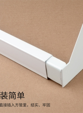 服装店展示架货架横杆挂钩卡梯柱AA柱方管组装正挂挂衣服架黑白色