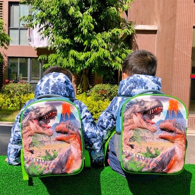 3D立体恐龙背包儿童书包护脊减负超轻便男孩女童2024新款小双肩包