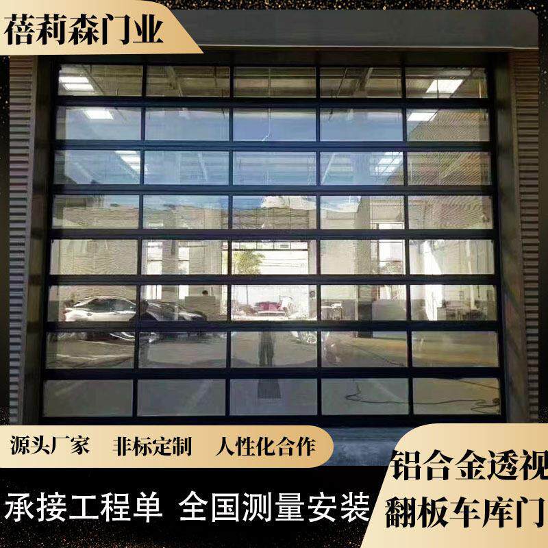 厂家铝合金透视门家用电动镂空卷帘门全套定制提升别墅车库门