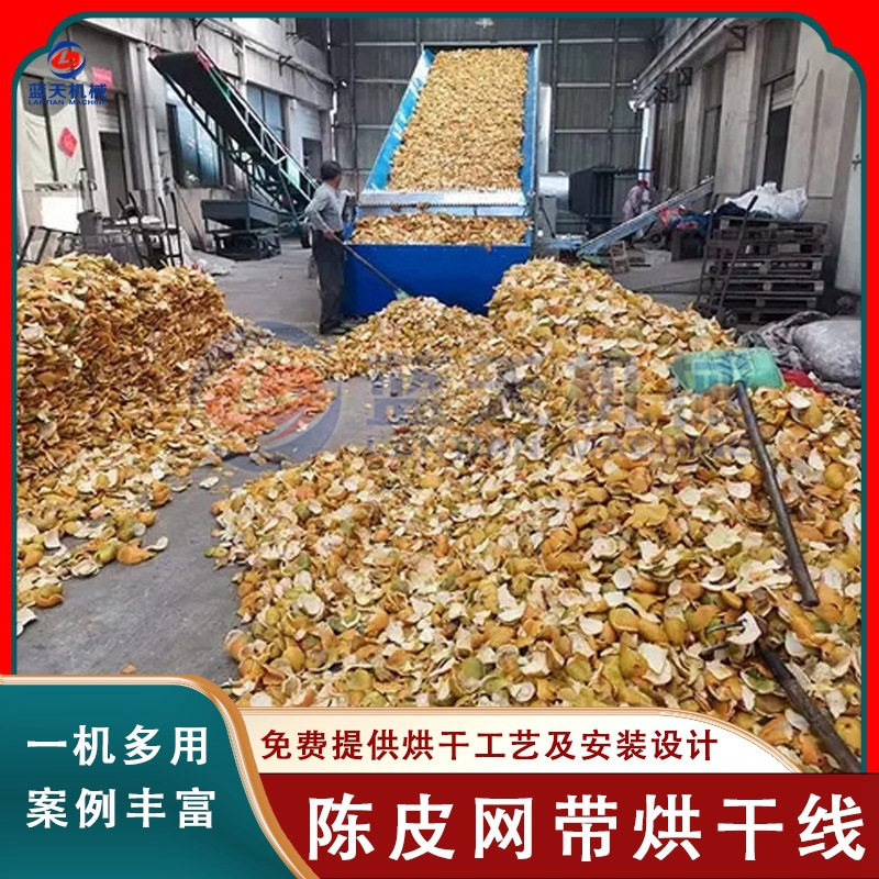 网带陈皮烘干设备 大型陈皮丝柑橘皮风干机 全自动新会陈皮烘干机