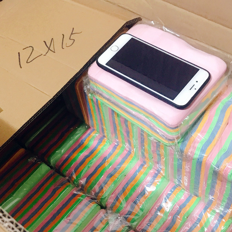 100张15X12麂皮绒四色镜布擦墨镜近视镜手机屏幕金银小饰品眼镜布