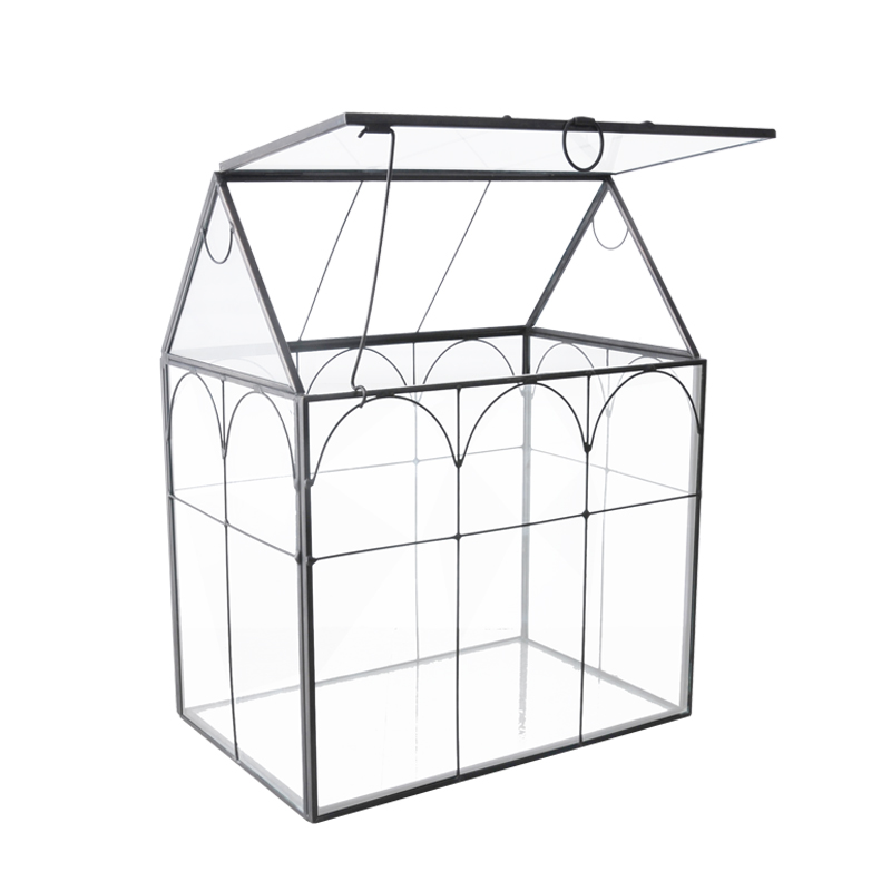 迷你房子玻璃花房多肉植物创意花盆家居摆件绿植透明微景观生态瓶