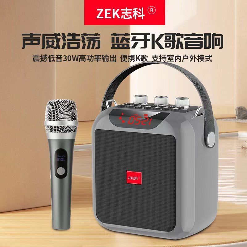 志科蓝牙音响户外手提式家用小型大功率广场舞音箱k歌乐器低音炮