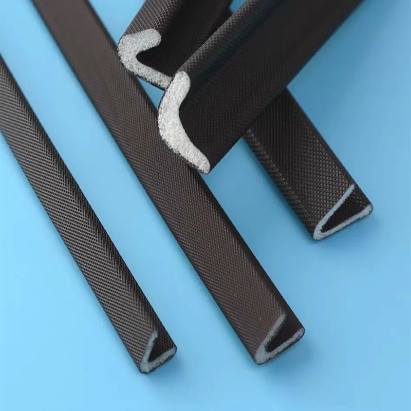 V型防盗门密封条门缝自粘窗户胶条隔音条推拉缝隙PU防撞条门边