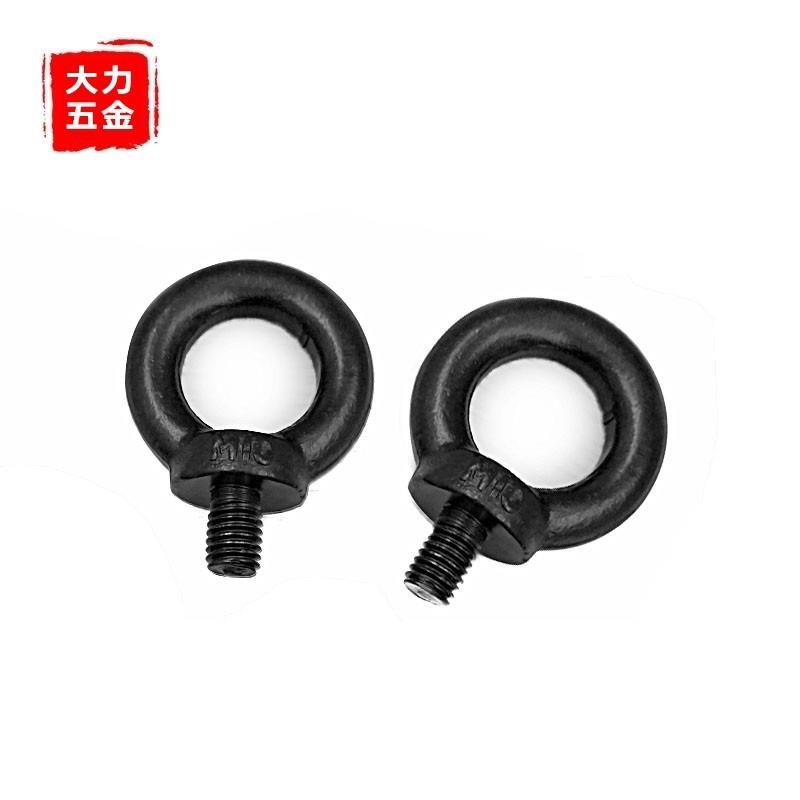 304不锈钢黑色吊环螺丝螺栓O型 固定 M4M5M6M8M10M12M14M16M18M20