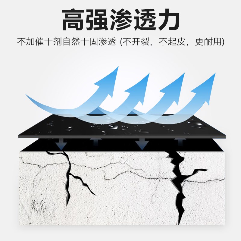 川高美新型液体卷材10L屋顶防水补漏涂料堵漏王平房裂缝防漏胶水