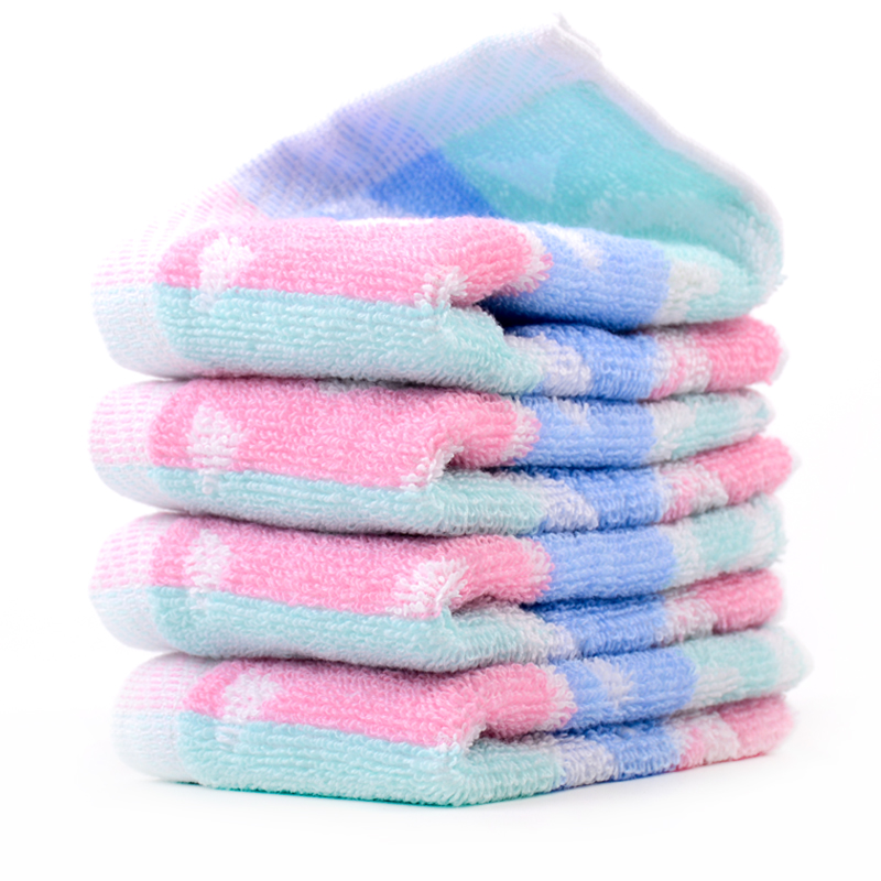 幼儿园小方巾 20*20cm儿童洗脸面巾宝宝擦手挂式全棉吸水方巾