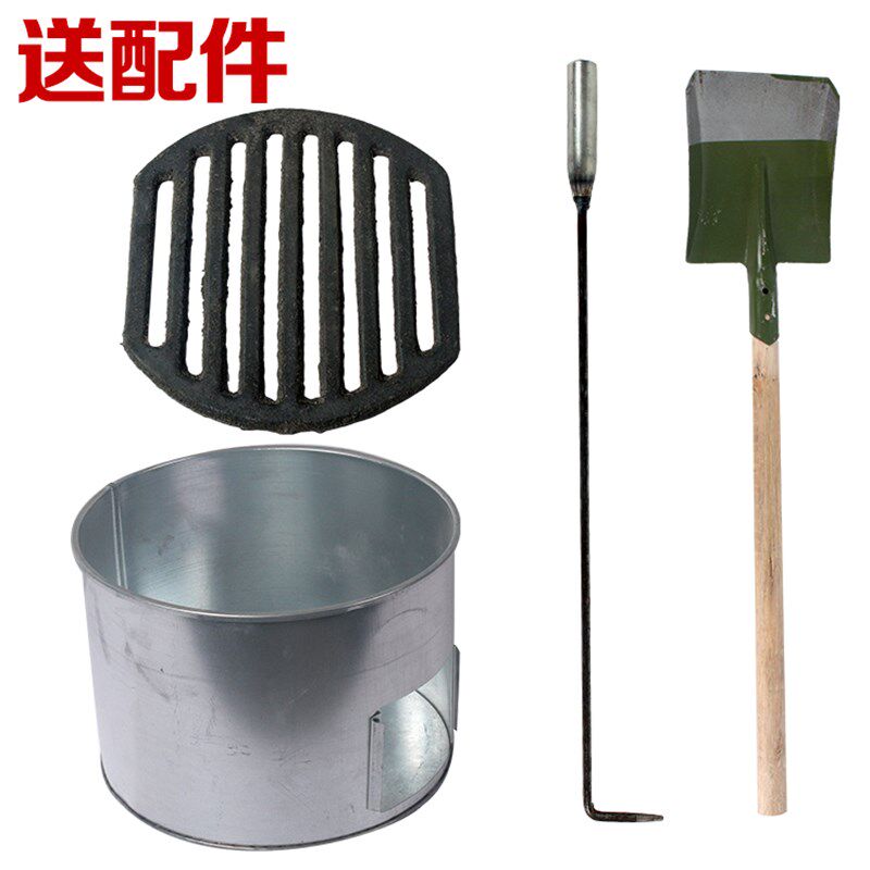 煤炉家用大肚铸铁取暖炉过炕炉子烧柴烧煤养殖业白铁烟筒弯头