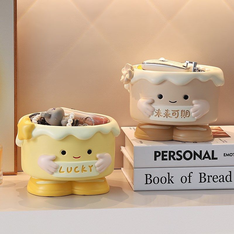 创意可爱蛋糕钥匙收纳盒摆件玄关客厅桌面轻奢装饰品乔迁新居礼物,家居饰品,装饰摆件,淘宝优惠券,粉丝福利购,淘宝优惠卷