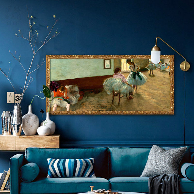 芭蕾女孩德加现代人像小众艺术装饰画大尺寸客厅走廊书房玄关挂画,家居饰品,现代装饰画,淘宝优惠券,粉丝福利购,淘宝优惠卷