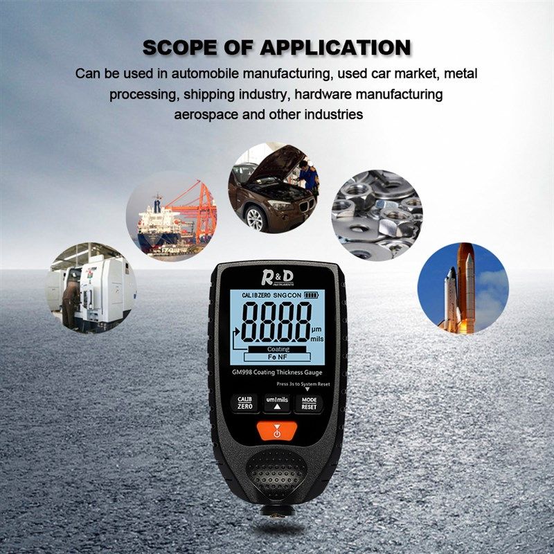 涂层测厚仪铁铝两用高精度汽车油漆厚度测厚仪电镀锌层测漆膜厚仪,五金/工具,探伤仪/无损检测仪,淘宝优惠券,粉丝福利购,淘宝优惠卷