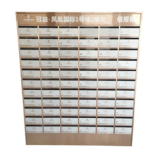 定做不锈钢挂墙信报箱室外防雨信箱小区落地邮筒别墅信箱邮箱通邮