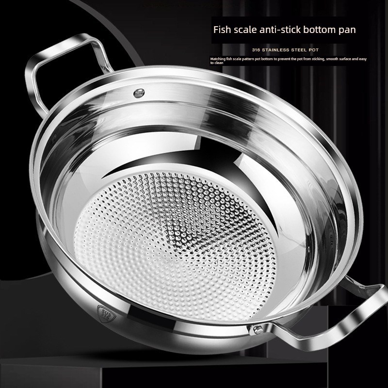 海鲜蒸汽锅316不锈钢家用蒸煮炖汤锅蒸锅桑拿鸡Y锅火锅商用