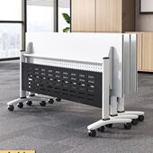 折叠会议桌可移动拼接折叠长条桌带轮多功能会议室办公桌培训桌椅