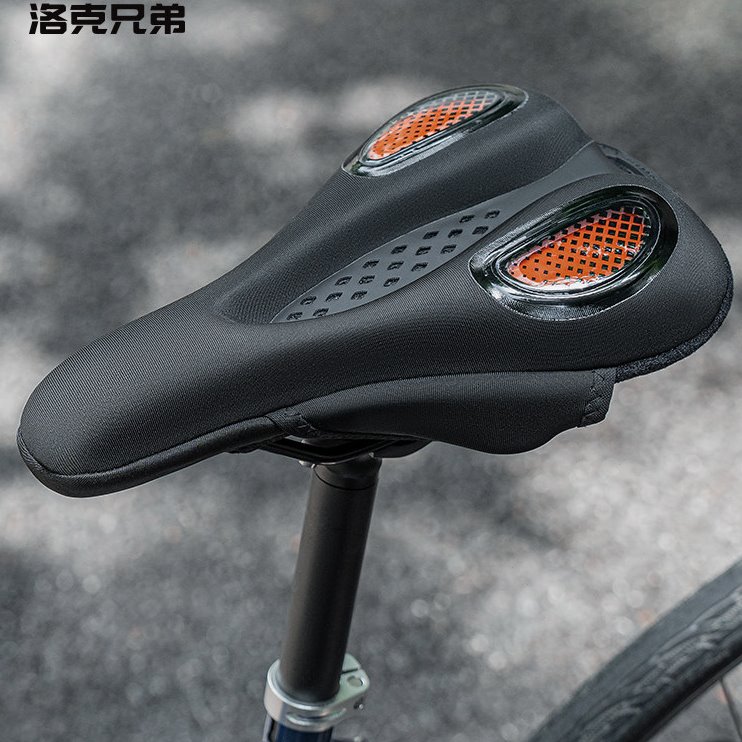 洛克兄弟自行车坐垫套加厚硅胶舒适快拆山地公路车骑行座垫套男女