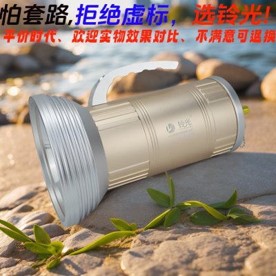 铃光氙气超亮夜钓鱼聚灯强光大功率1580黑坑鲫鱼激光炮镭射炮暖黄
