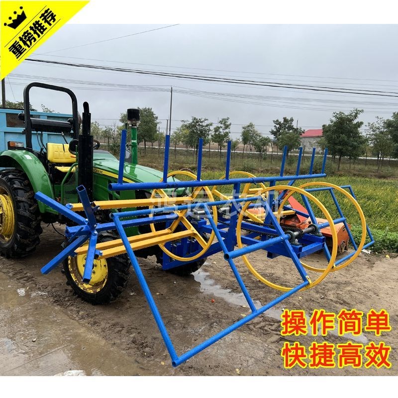 新款滴管带机收卷器拖拉机带毛管M带机后置毛管卷管机