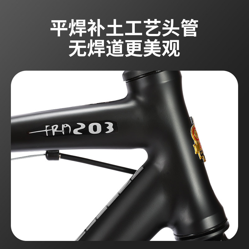 公路自行车变速男超轻破风公路赛车超快平把单车X直把竞速越野