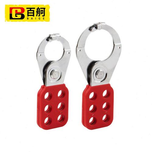 百舸六联锁具安全钳口搭扣锁钢制防锈安全锁扣工业搭扣锁具SH02-H
