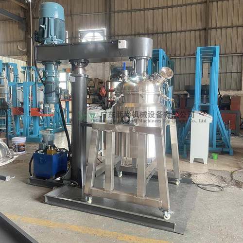 化工液体膏体真空搅拌机液压升降消泡分散机胶水搅拌机
