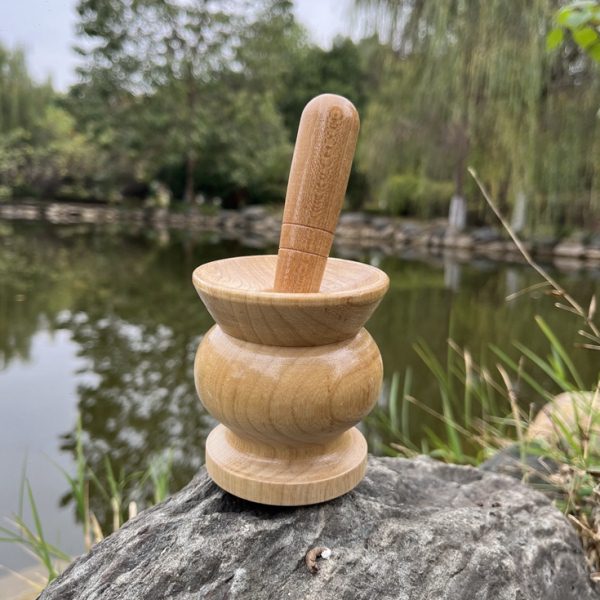 纯实木环保黑白胡椒花椒研磨器厨房家用手工现磨手动调味瓶