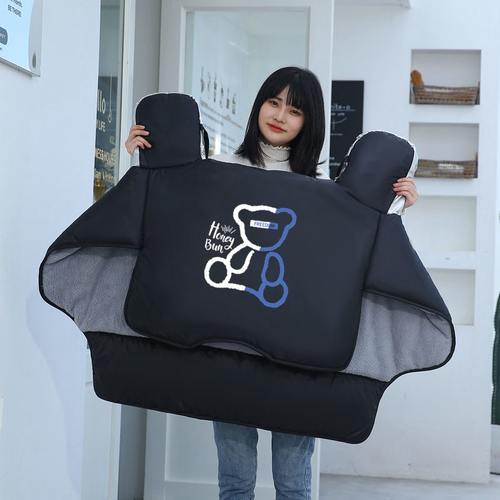 电动车挡风被冬季款加绒加厚防风罩女电瓶摩托车防水防寒保暖风挡