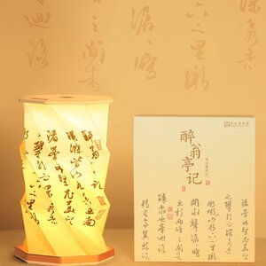 苏州博物馆 醉翁亭记旋转灯卧室小夜灯伴睡床头灯原创礼物送女友