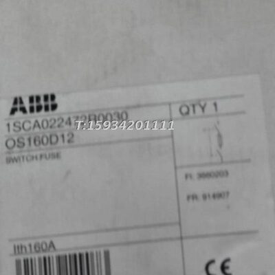 原装正品ABB OS160D12 0S160D12 1SCA022472R0030 库存现货