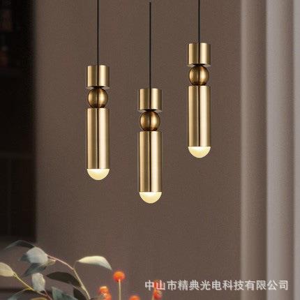 现代简约床头吊灯卧室北欧灯具艺术灯创意个性餐厅吧台小吊灯单头
