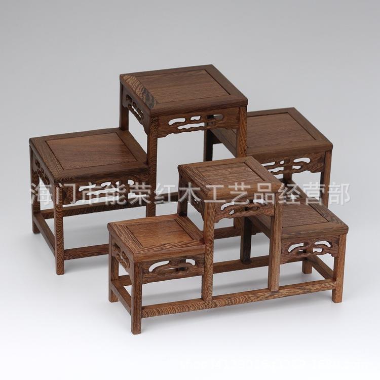 鸡翅木实木博古架鸡翅木博古架多宝阁文玩展示架木质工艺摆件