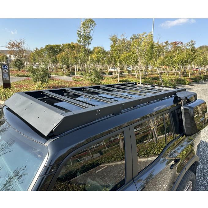 适用新款霸道丰田普拉多LC250车顶平台侧爬梯书包LC250行李架