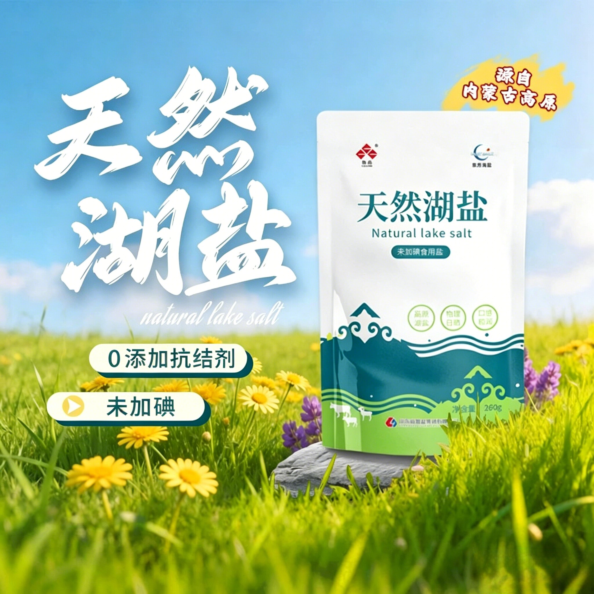 鲁晶食用盐一级天然湖盐0抗结剂图片