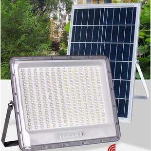 户外防水led投光灯太阳能灯爆亮家用农村庭院广场别墅大门照明灯