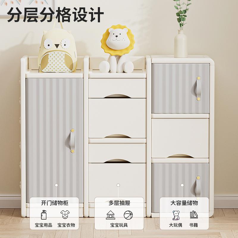 衣柜置物架客厅婴儿儿童玩具收纳架宝宝储熊收纳柜网红台巴顿喂养
