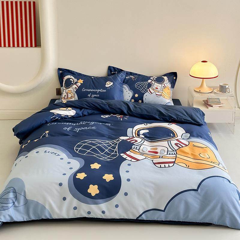 卡通全棉床上四件套纯棉男孩儿童被套学生宿舍被罩单人床单三件套,鲜花速递/花卉仿真/绿植园艺,割草机/草坪机,淘宝优惠券,粉丝福利购,淘宝优惠卷