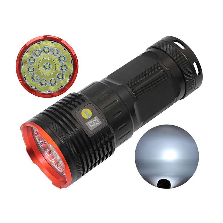 12T6kinq小钢炮USB充电 DC4.2V接口电量显示手电筒矿灯直销