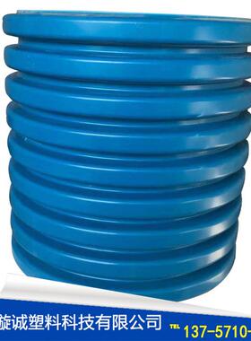 直销PVC-M高抗冲双壁波纹管蓝色波纹管DN300排水污波纹管