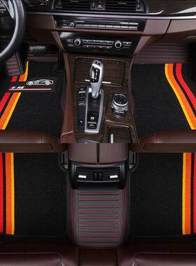 适用于新宝马5系3系740LiX3X5X6530li实木地板X1木板汽车脚垫