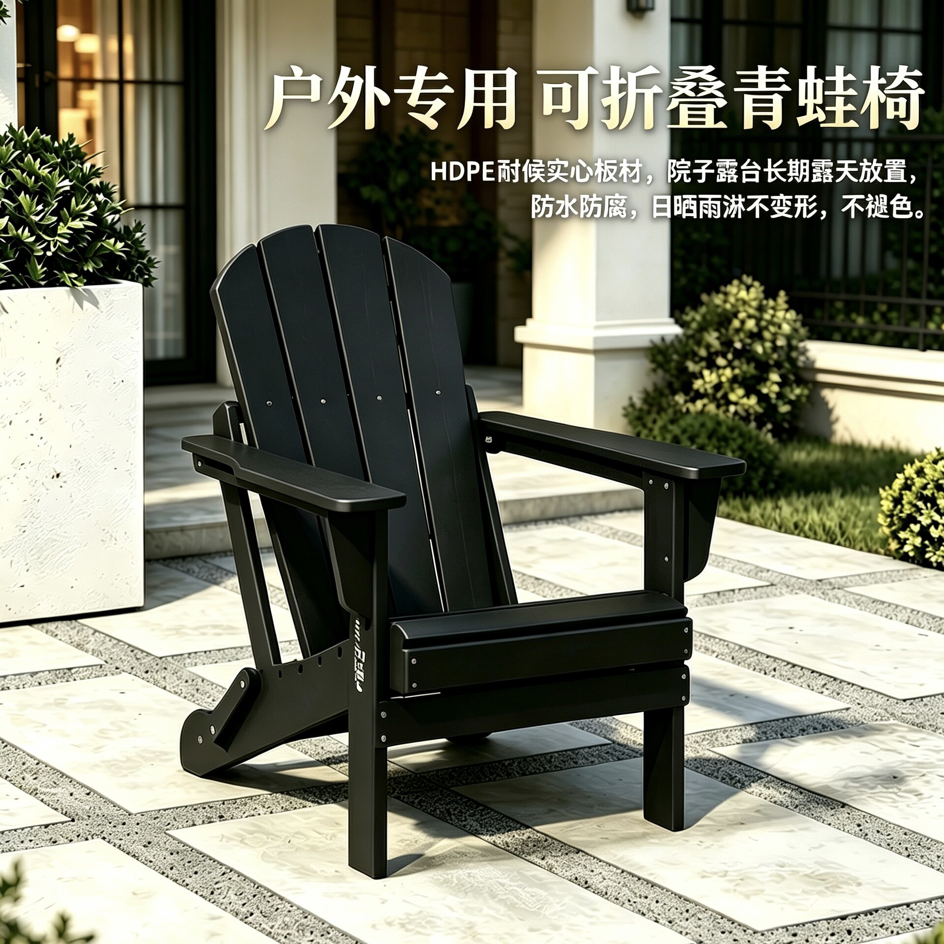 户外折叠躺椅2026新款单人休闲庭院阳台名宿家用午休北欧风椅子