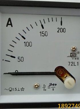 广东德庆电表厂DB德表 交流电流表72L1-200/5A 500A 750A 800A