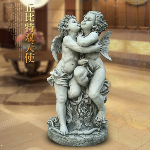 北欧式人物家居装饰工艺品玻璃钢雕塑像客厅摆设亲吻情侣结婚摆件